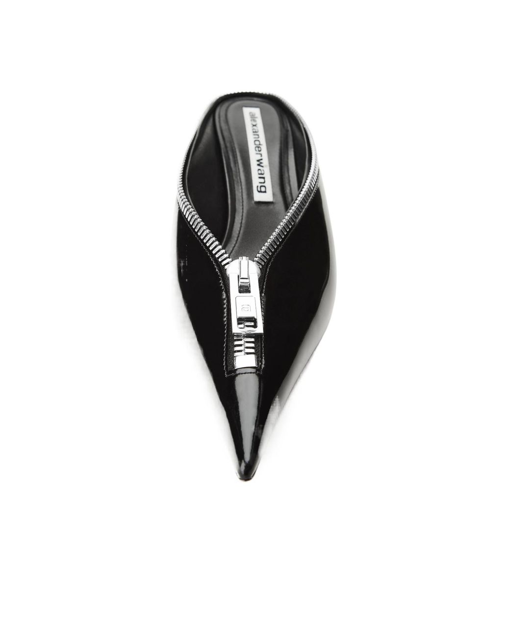 Alexander Wang Black Akila Zip Closed Toe Mules