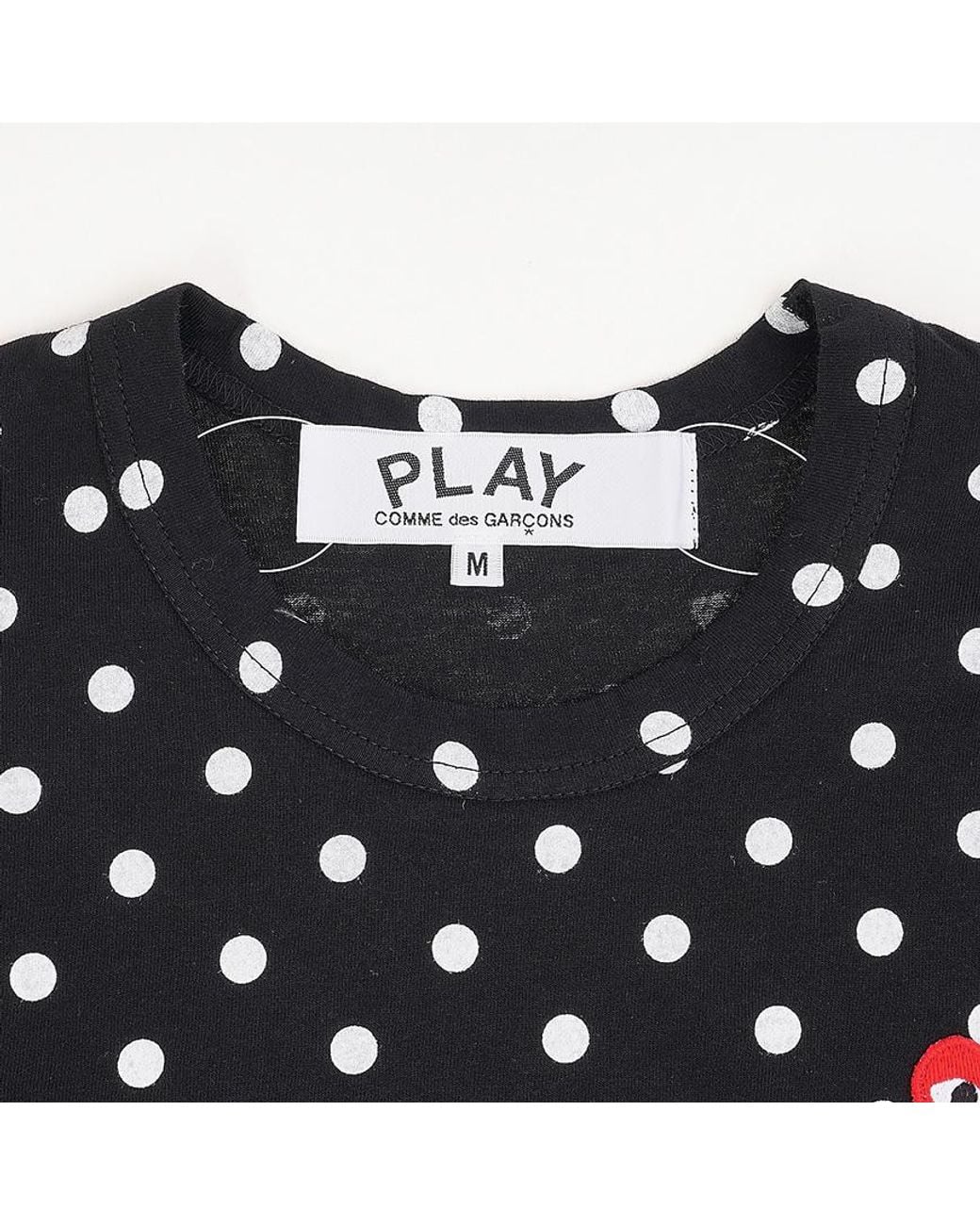 Comme des Garçons Blue Polka Dot Long-Sleeved T-Shirt for men