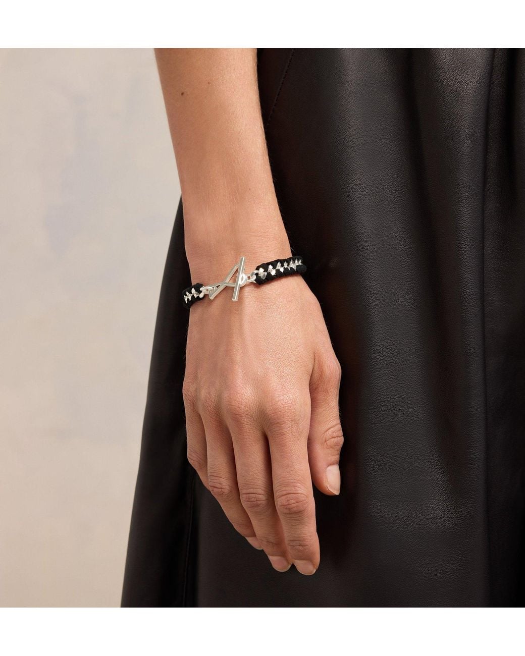 AMI Black Ami De Coeur Chain Bracelet