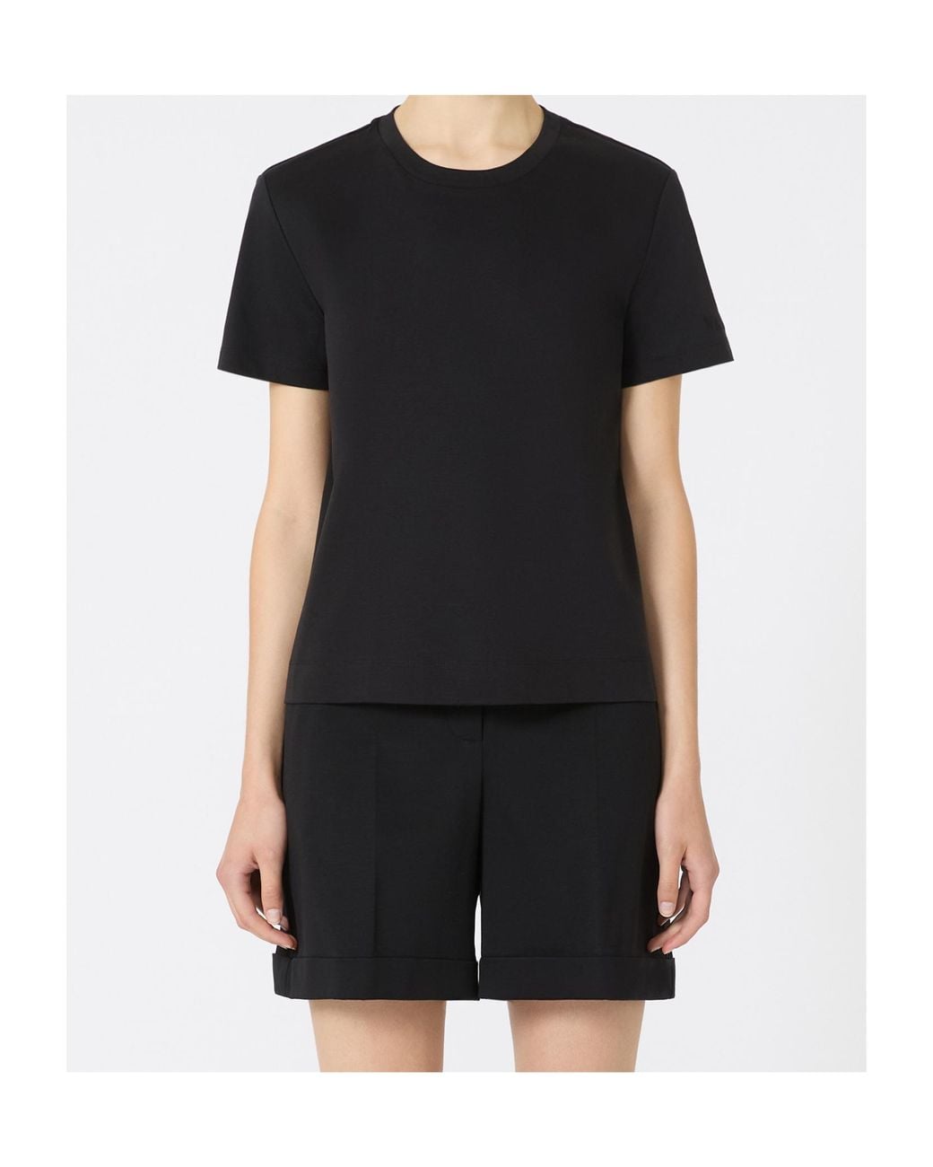 Max Mara Black Nerina Crewneck T-Shirt
