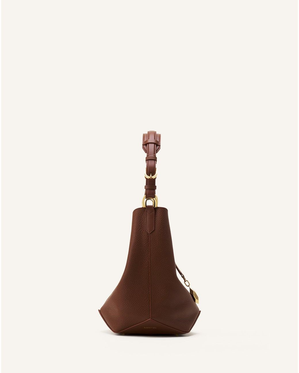 Lanvin Brown Bag Catch Shoulder Bag