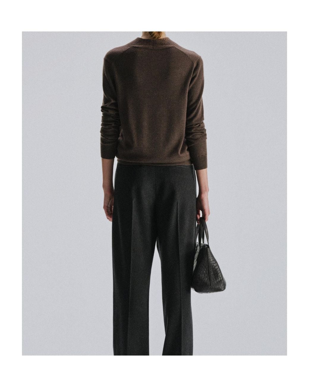 The Row Black Piro Sweater
