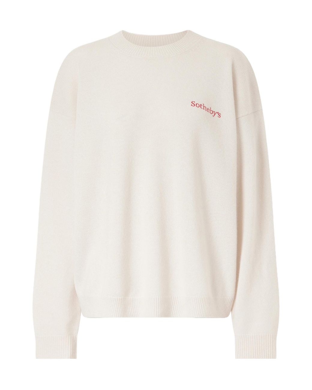 FRAME White Logo-Embroidered Cashmere Sweater