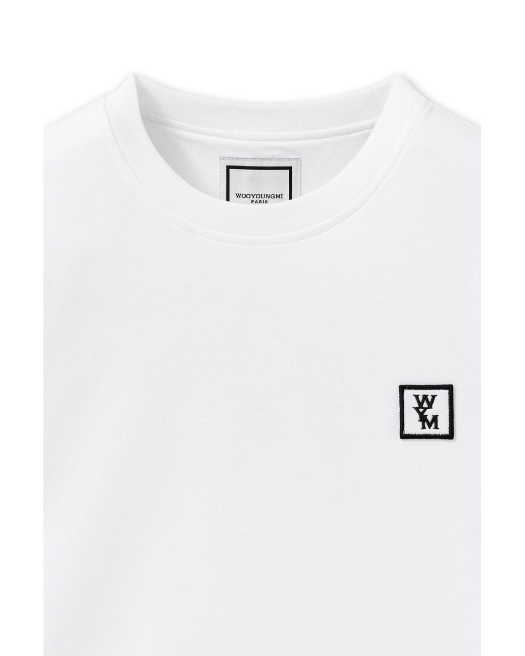 Wooyoungmi White Logo Crew Neck T-Shirt