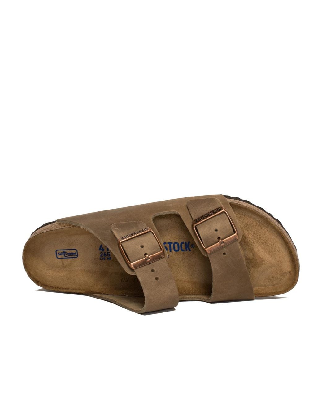 Birkenstock Brown Arizona Leather Slides for men