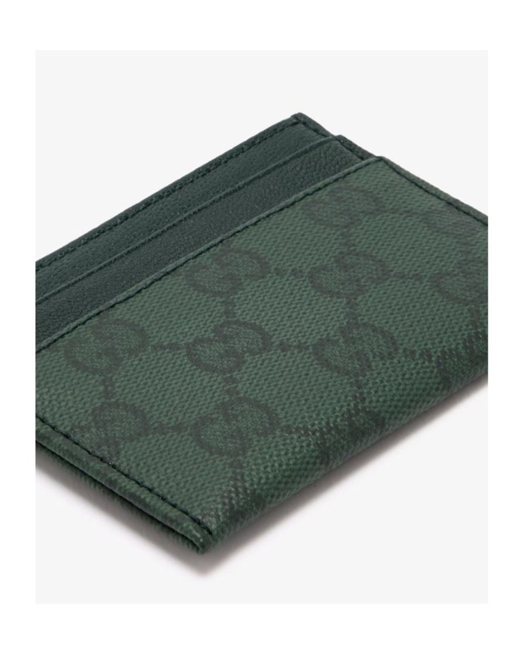 Gucci Green Essence Classic Card Case for men
