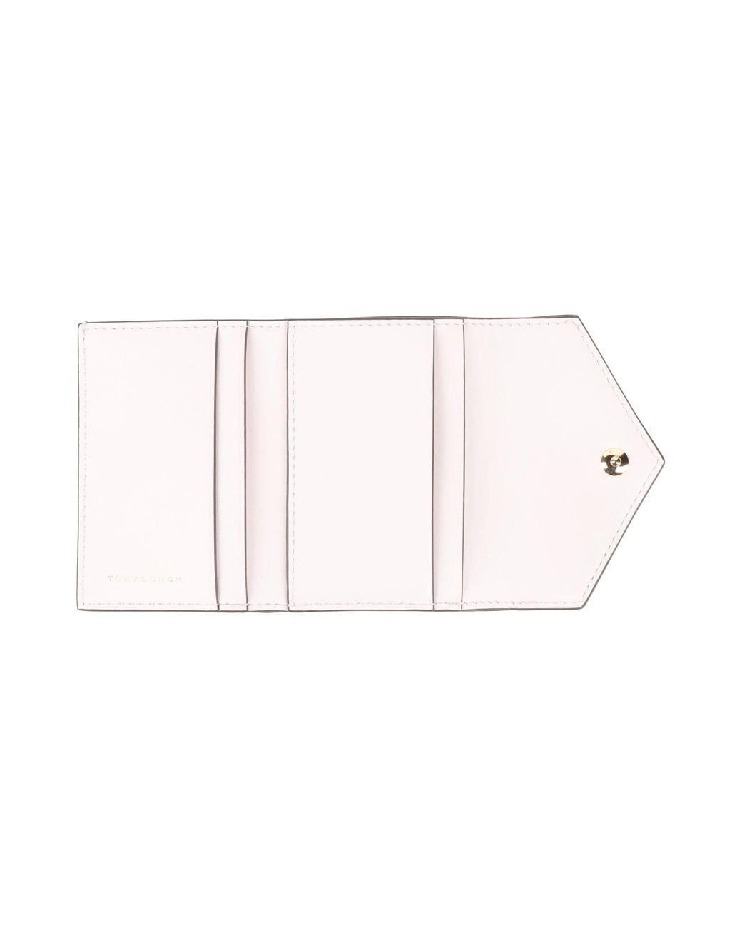 Tory Burch White Logo-Print Wallets