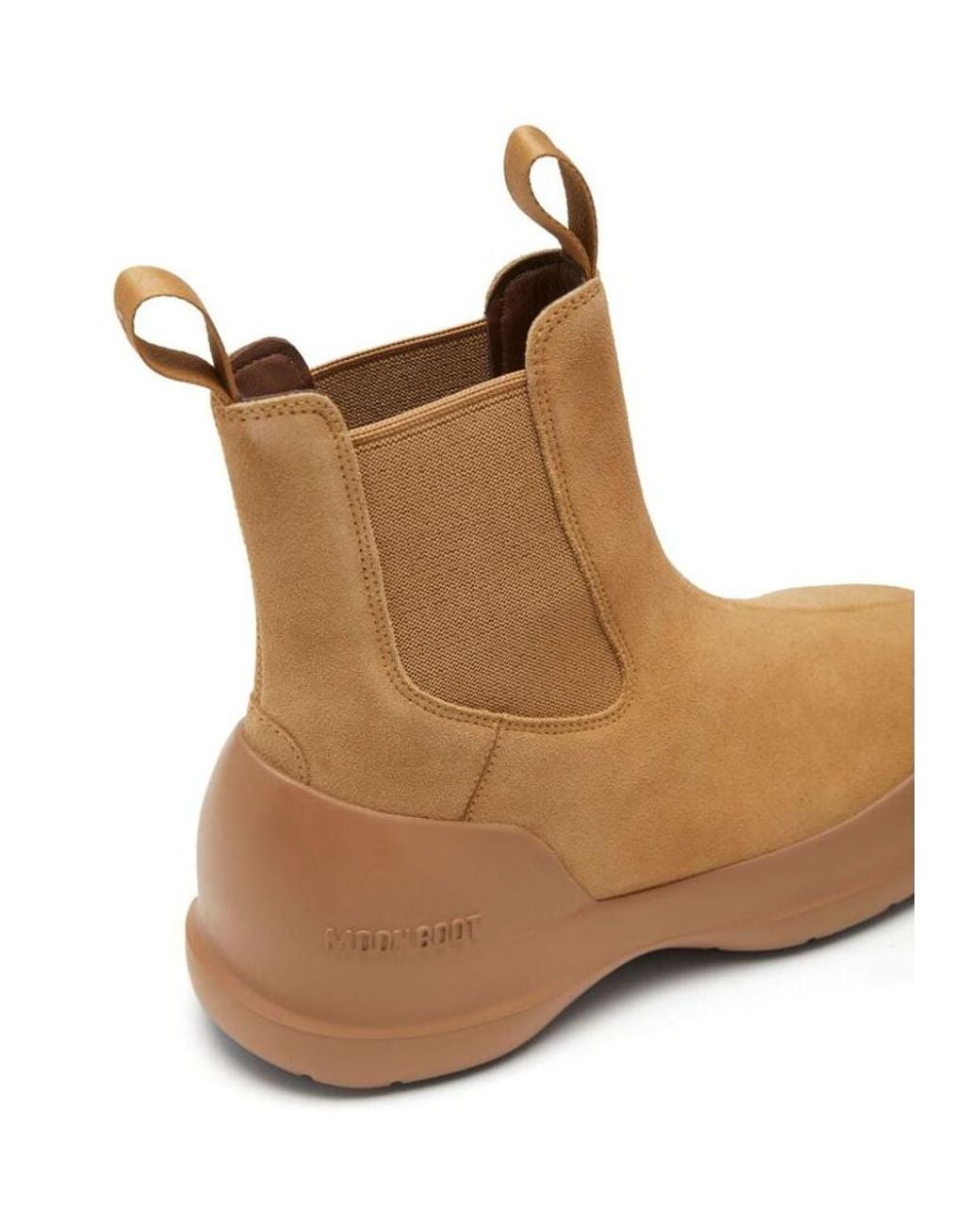 Moon Boot Brown Luna Trek Round Toe Boots for men