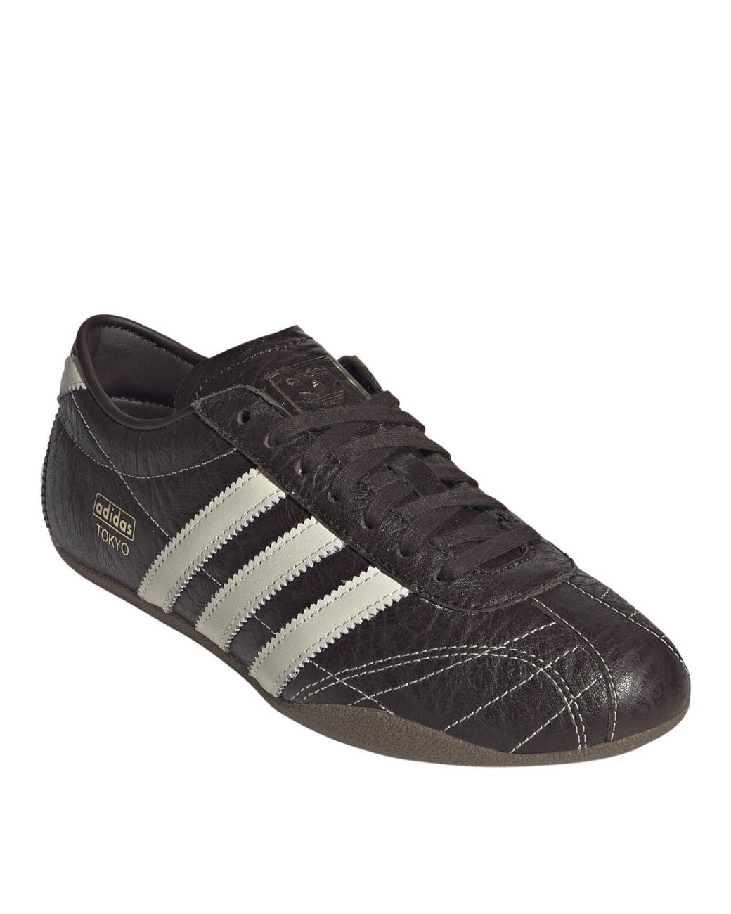 Adidas Originals Black Leather Lowtop Retro Sneaker