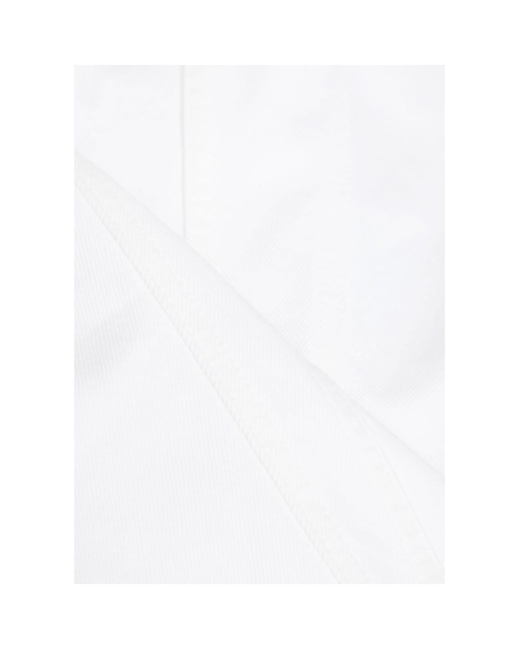 Agolde White Denim Crew Neck Top