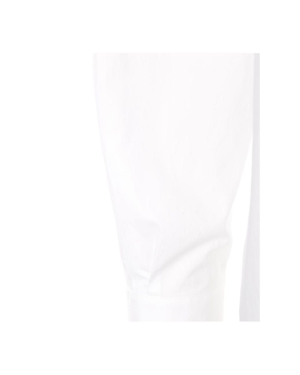 Quira White Buttoned Long-Sleeved Shirt