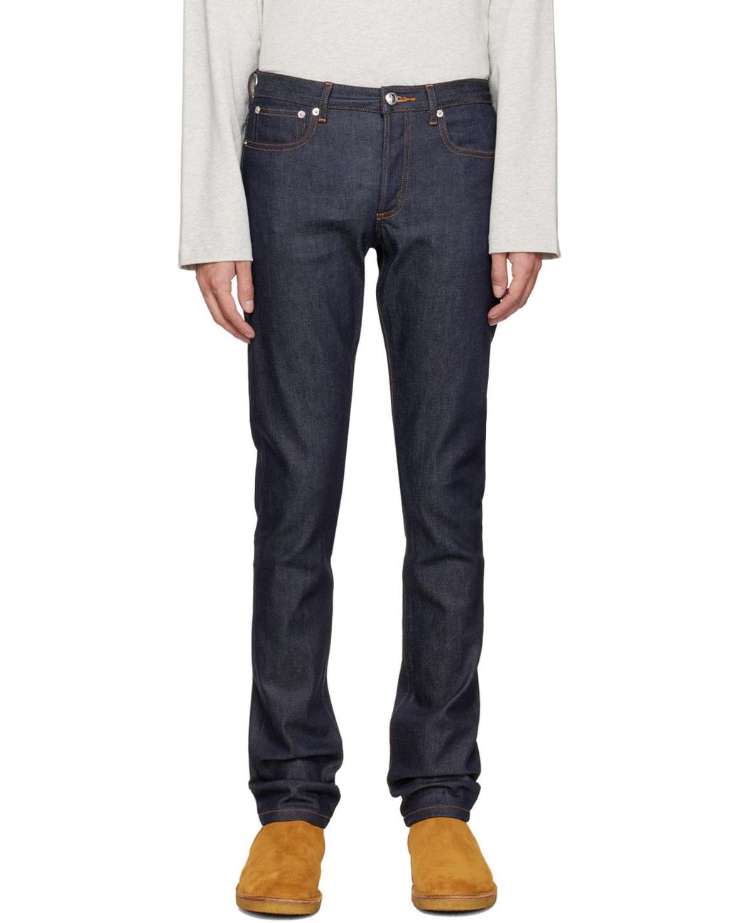 A.P.C. Blue Petit Standard Jeans for men