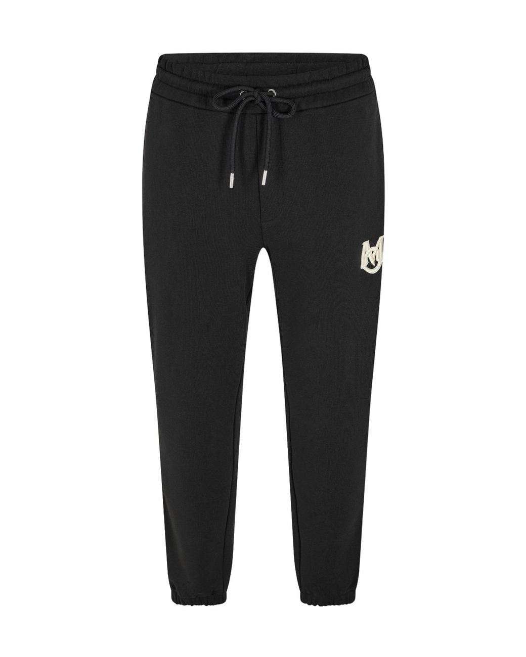 Moncler Black Cotton-Blend Jogger Pants for men