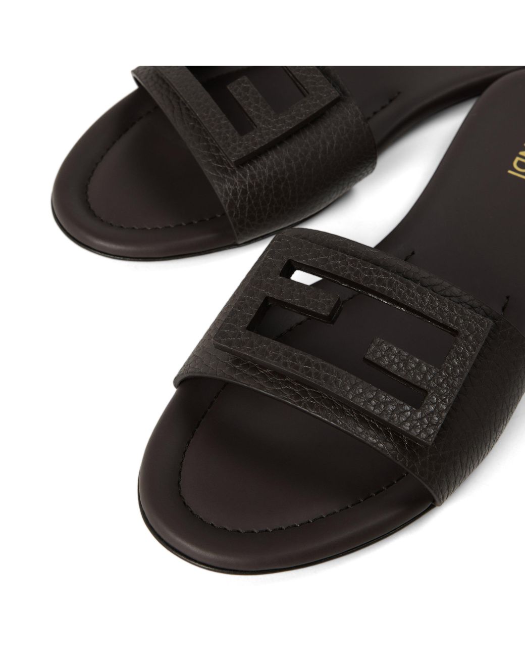 Fendi Multicolor Solid Color Slippers