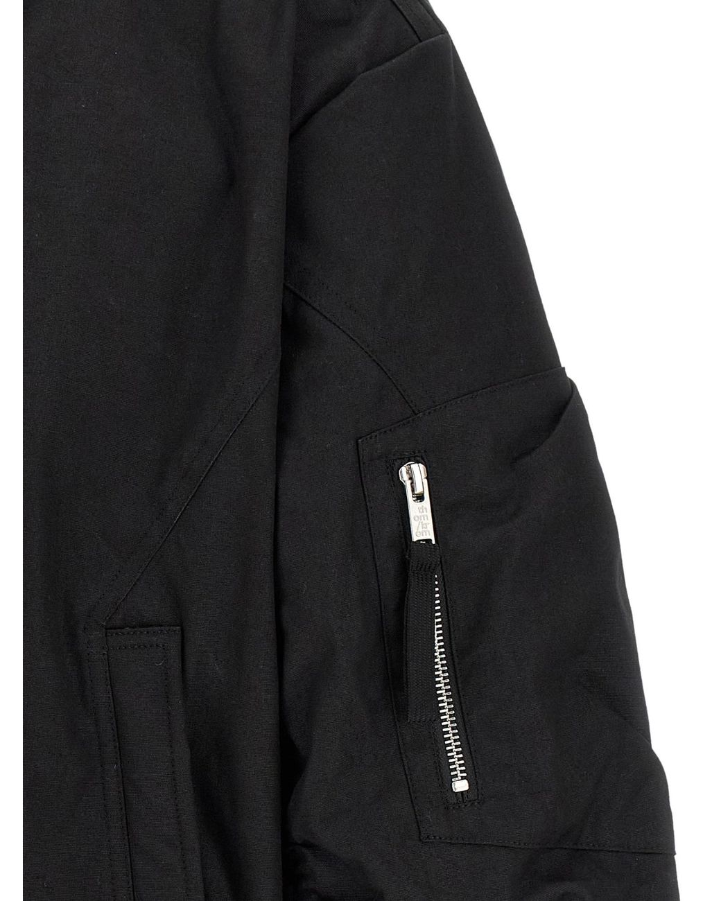 Thom Krom Black M J 89 Oversized Hooded Jacket for men