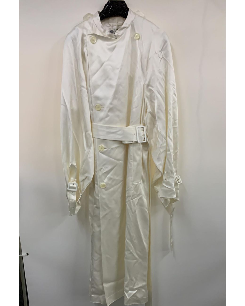 Totême  Natural Totême Double Breasted Belted Trench Coat
