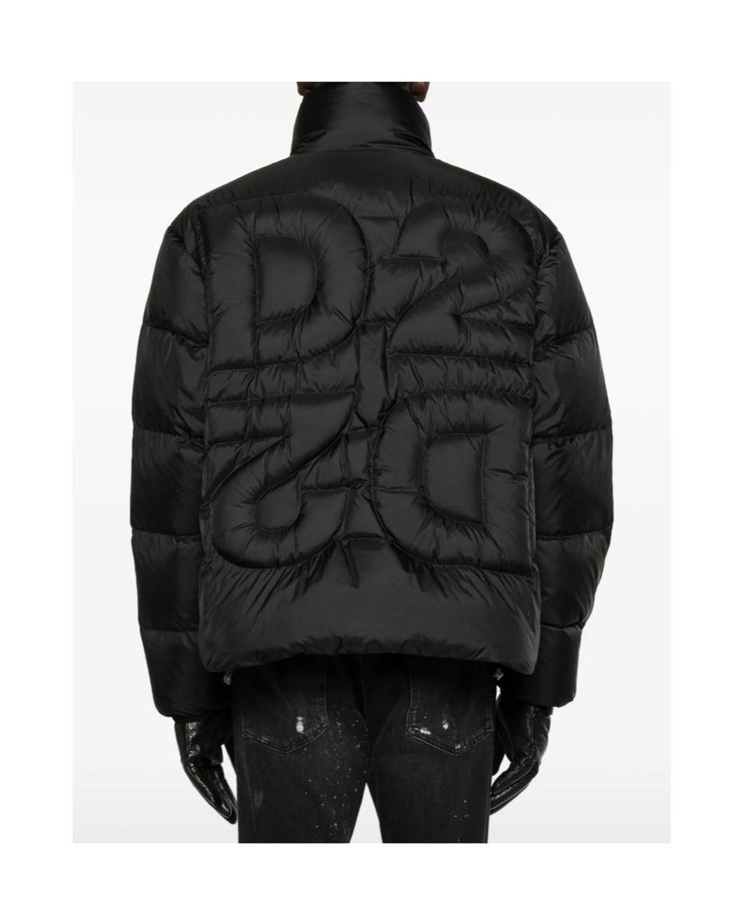 DSquared² Black D2 Upside Down Down Jacket for men