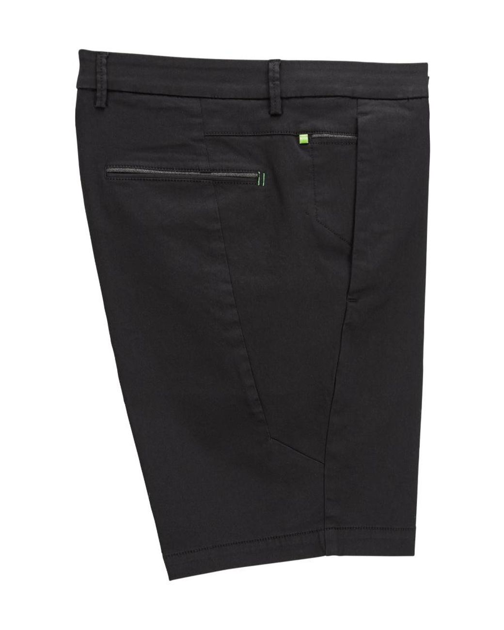 Boss Black Button Slim-Fitting Shorts for men
