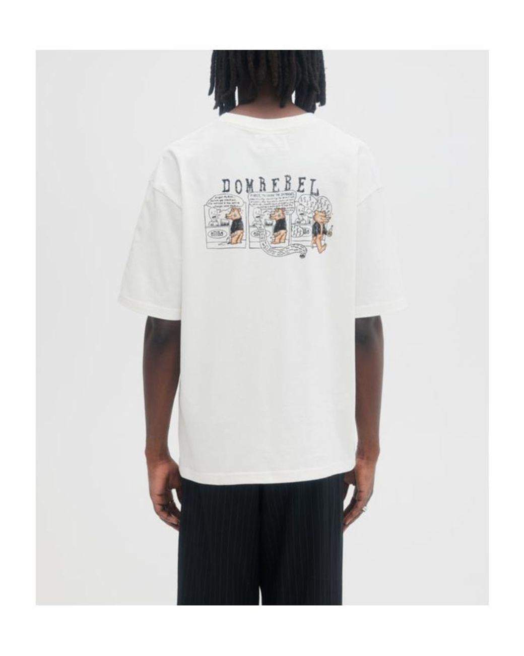 DOMREBEL White Short-Sleeved T-Shirt for men