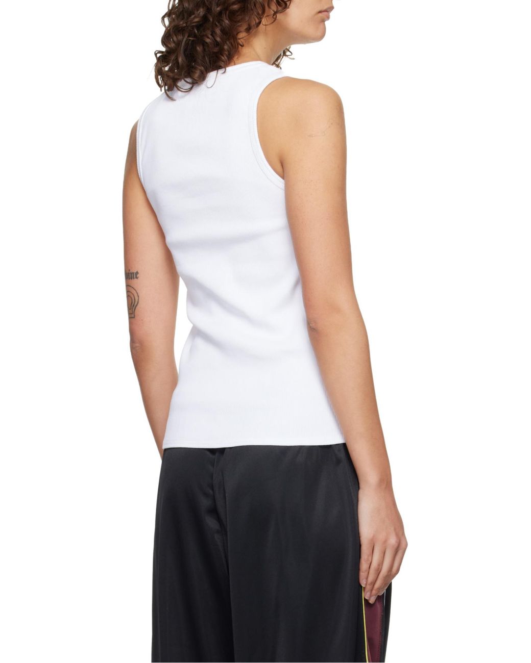 Martine Rose White Sleeveless Vest for men