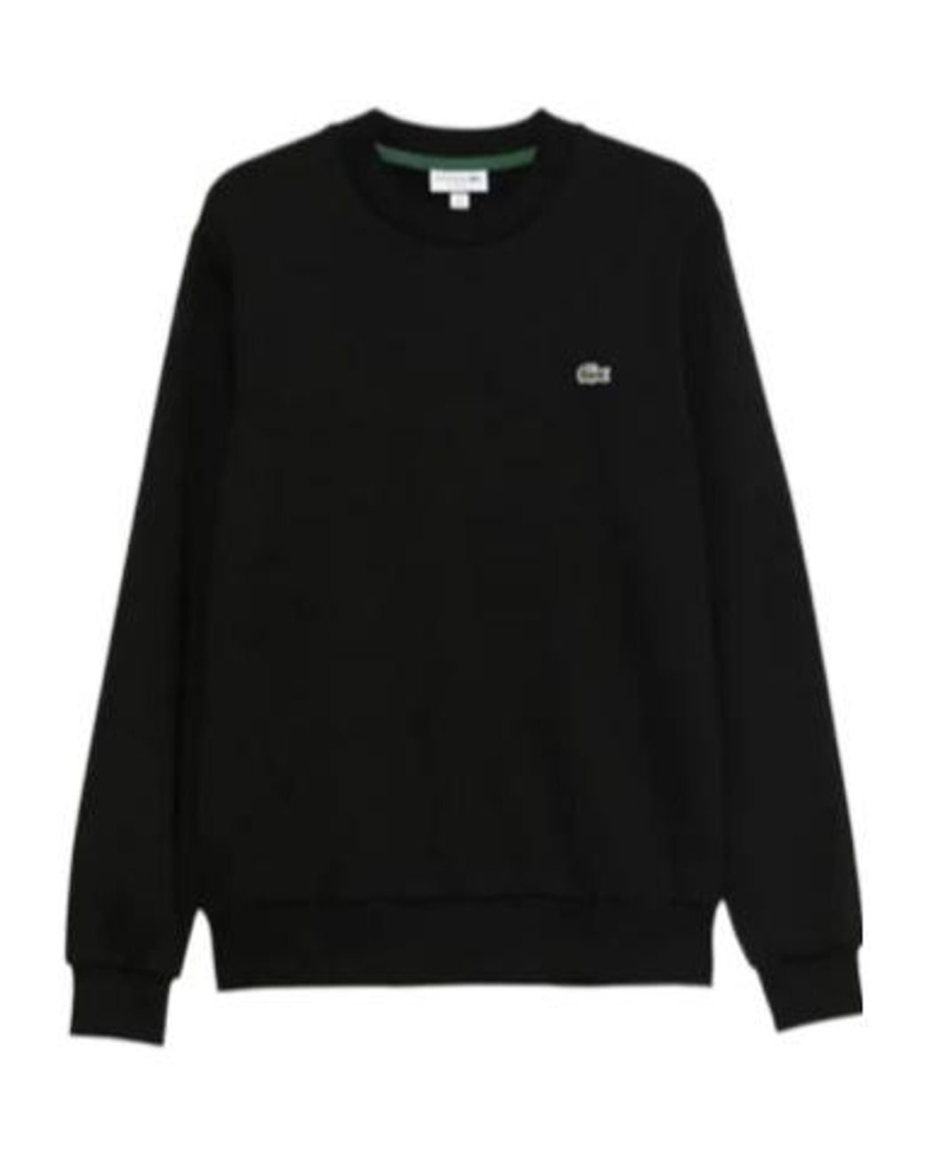 Lacoste Black Classic Fit Fleece Sweatshirt for men