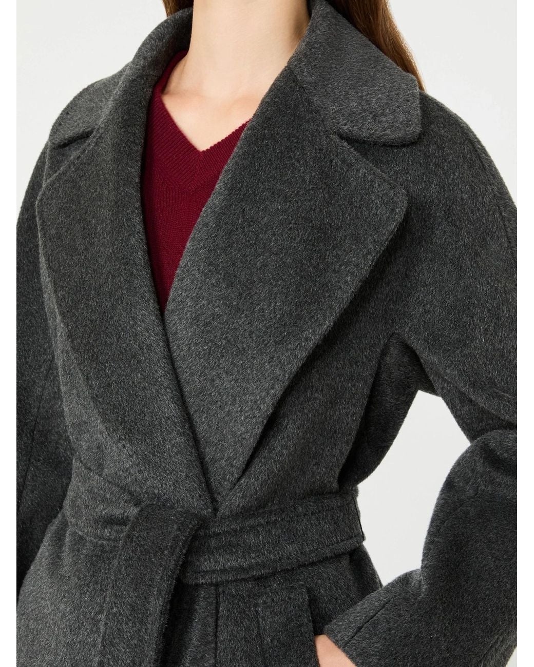 Weekend by Maxmara Black Wkdtempera Belted Coat