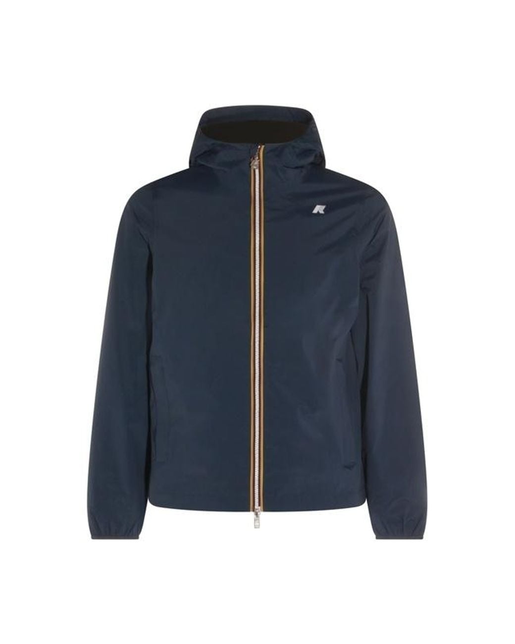 K-Way Blue Zip-Up Hooded Jacket for men