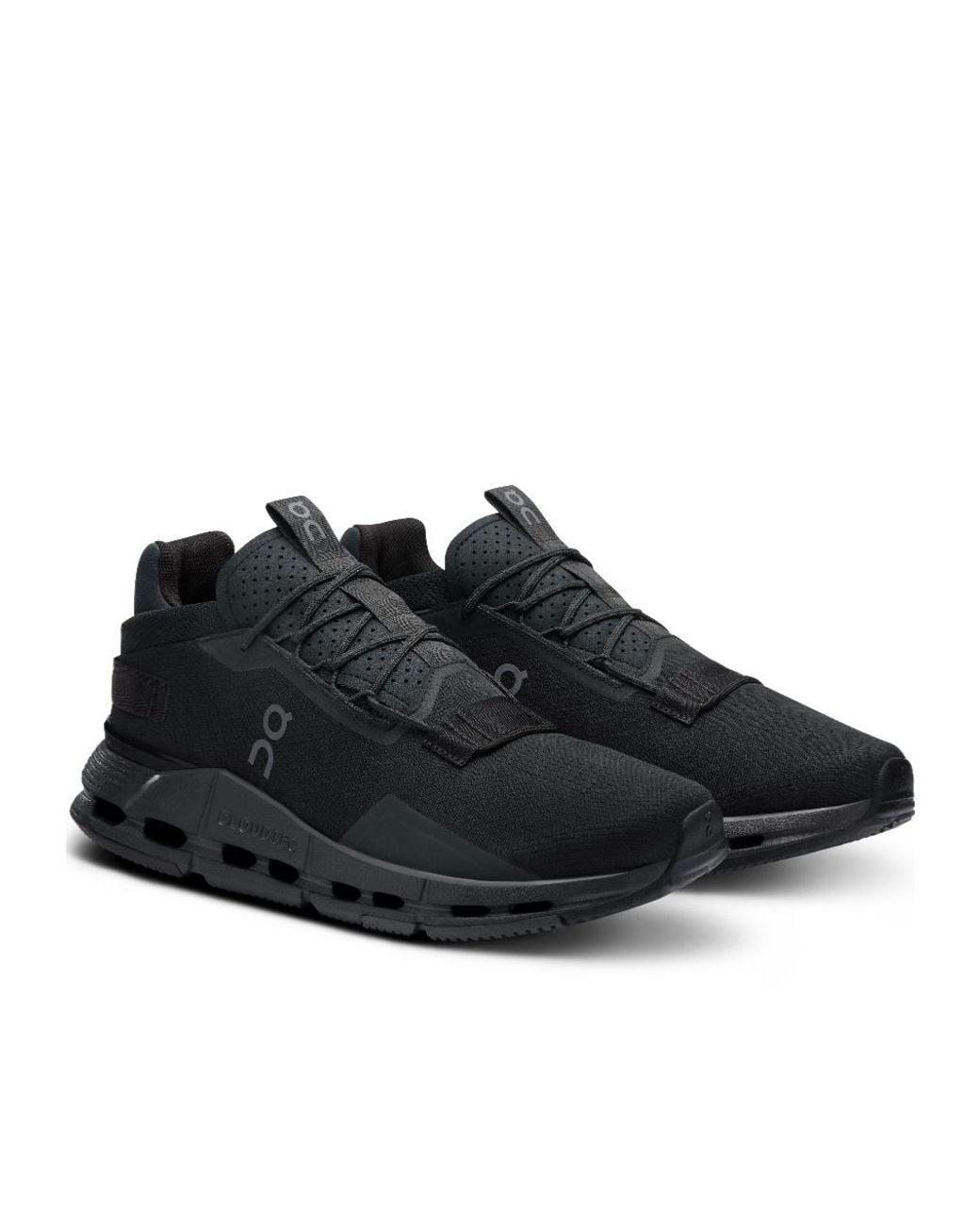 On Shoes Black Cloudnova 2 Mesh Running Shoes