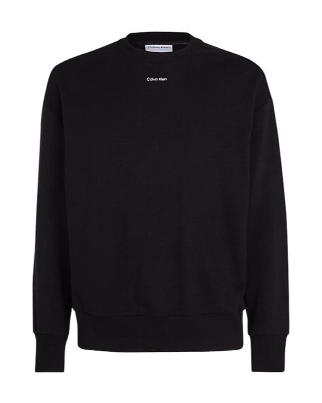 Calvin Klein Blue Round Collar Long Sleeve Sweater for men