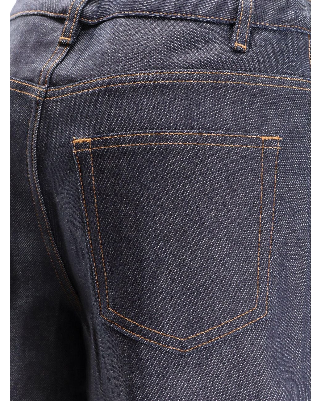 A.P.C. Blue Wide-Leg Denim Jeans