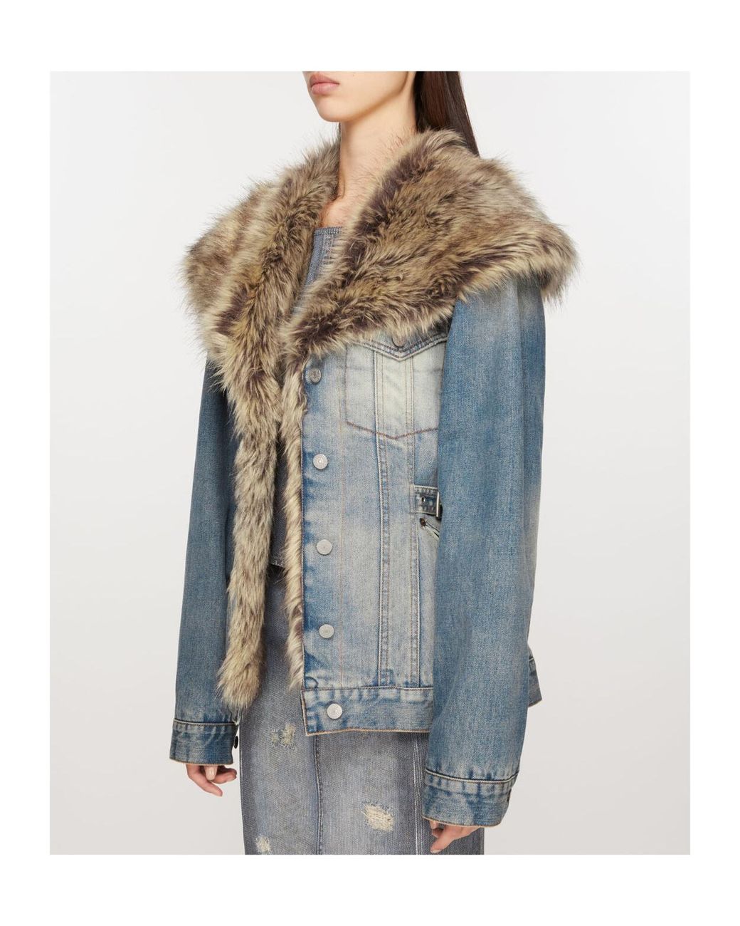 Acne Blue Sailor-Collar Denim Jacket