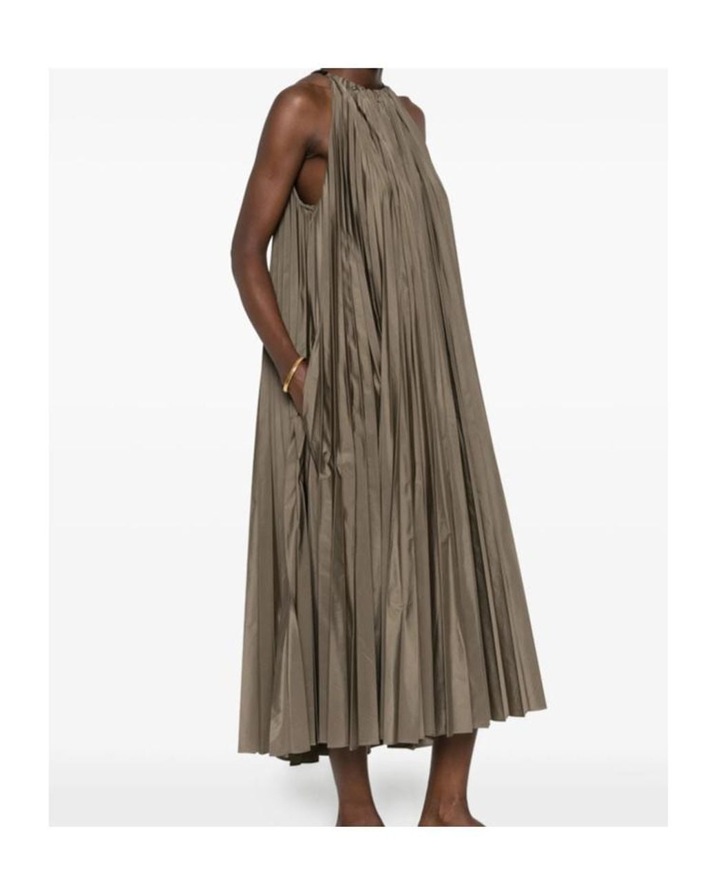 Max Mara Brown Sleeveless Dress