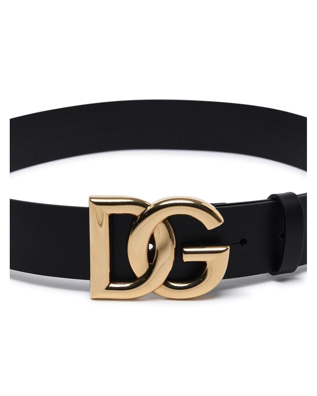 Dolce & Gabbana White Dg Logo Buckle Belt for men