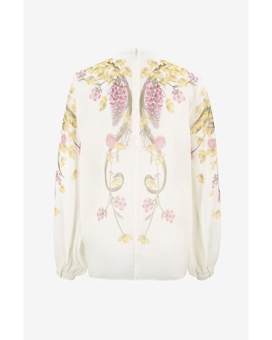 Giambattista Valli White Floral-Print Shirt