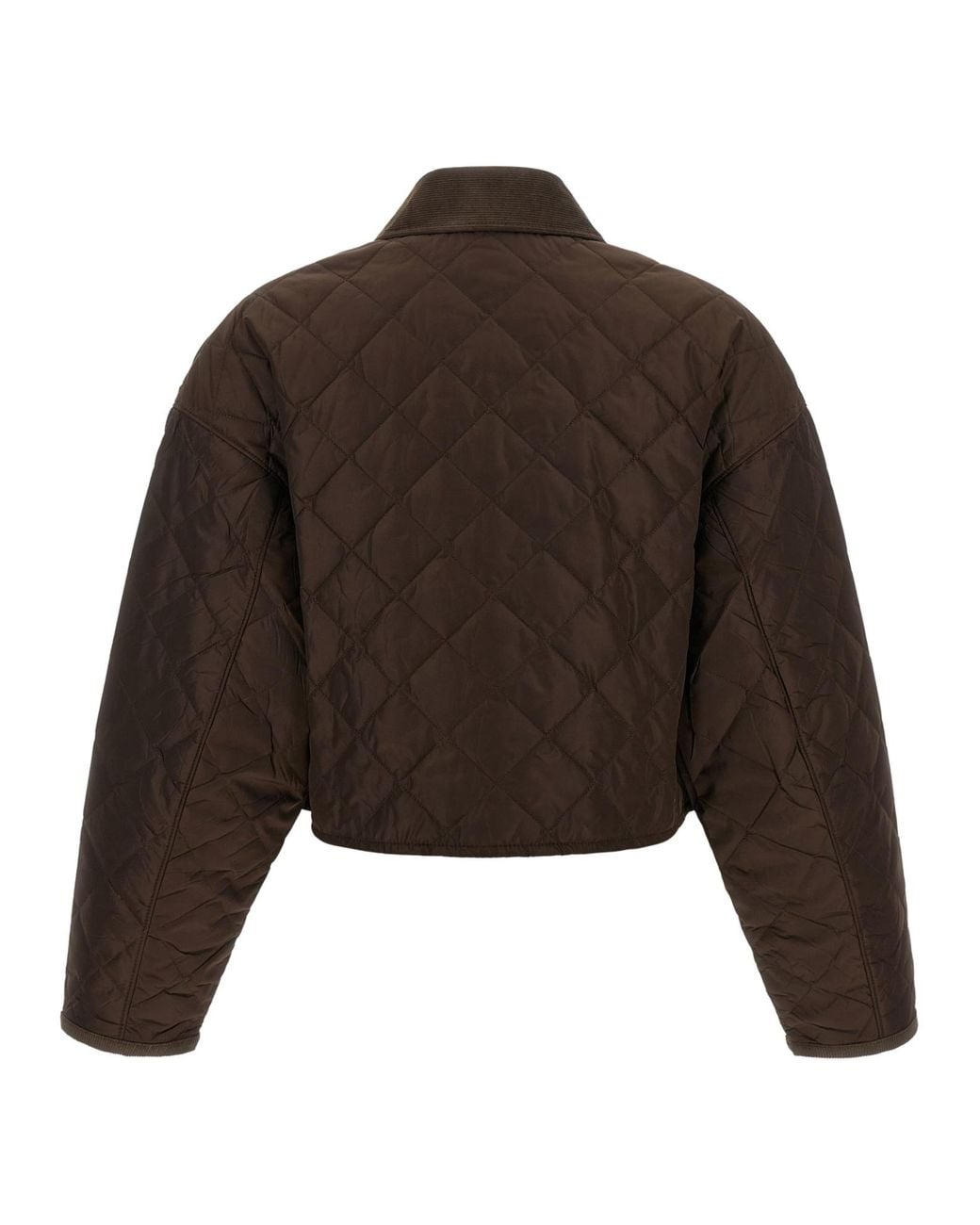 Prada Brown Lightweight Re-Nylon Cropped Blouson Jacket