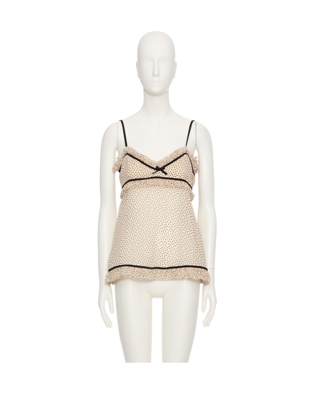 Valentino Natural Polka Dot Camisole