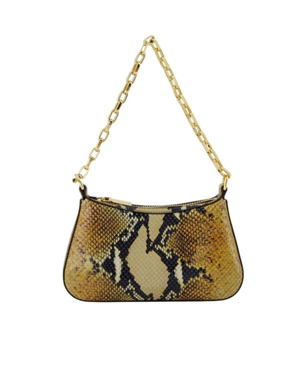 McQueen Metallic Mini T-Bar Pouch Bag