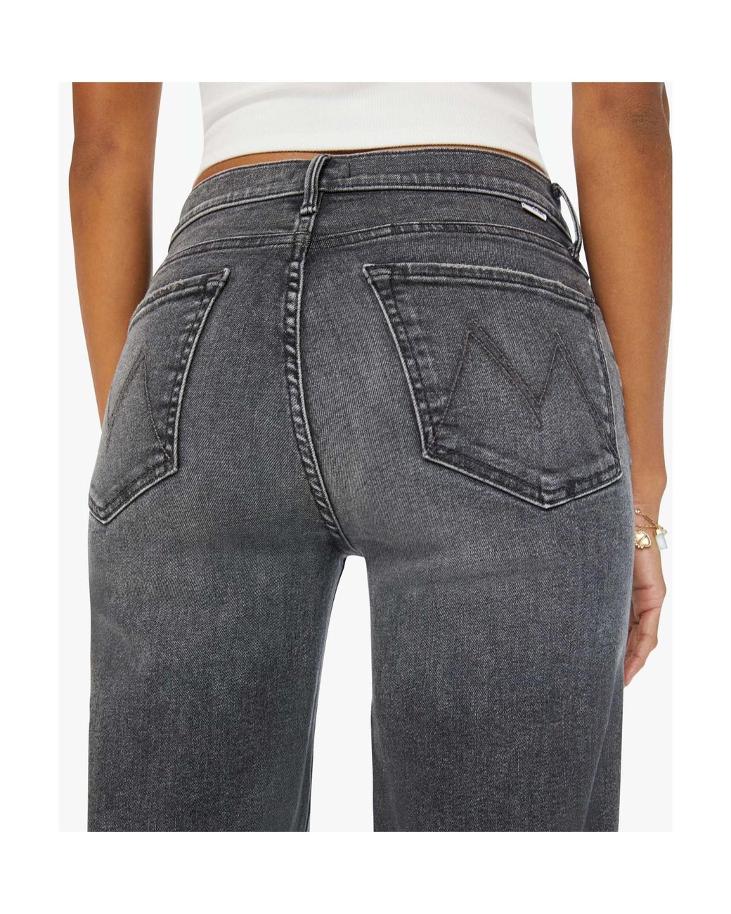 Mother Gray The Twister Heel Jeans
