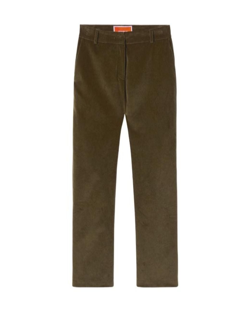 LaDoubleJ Green 24/7 Velvet Flared Trousers