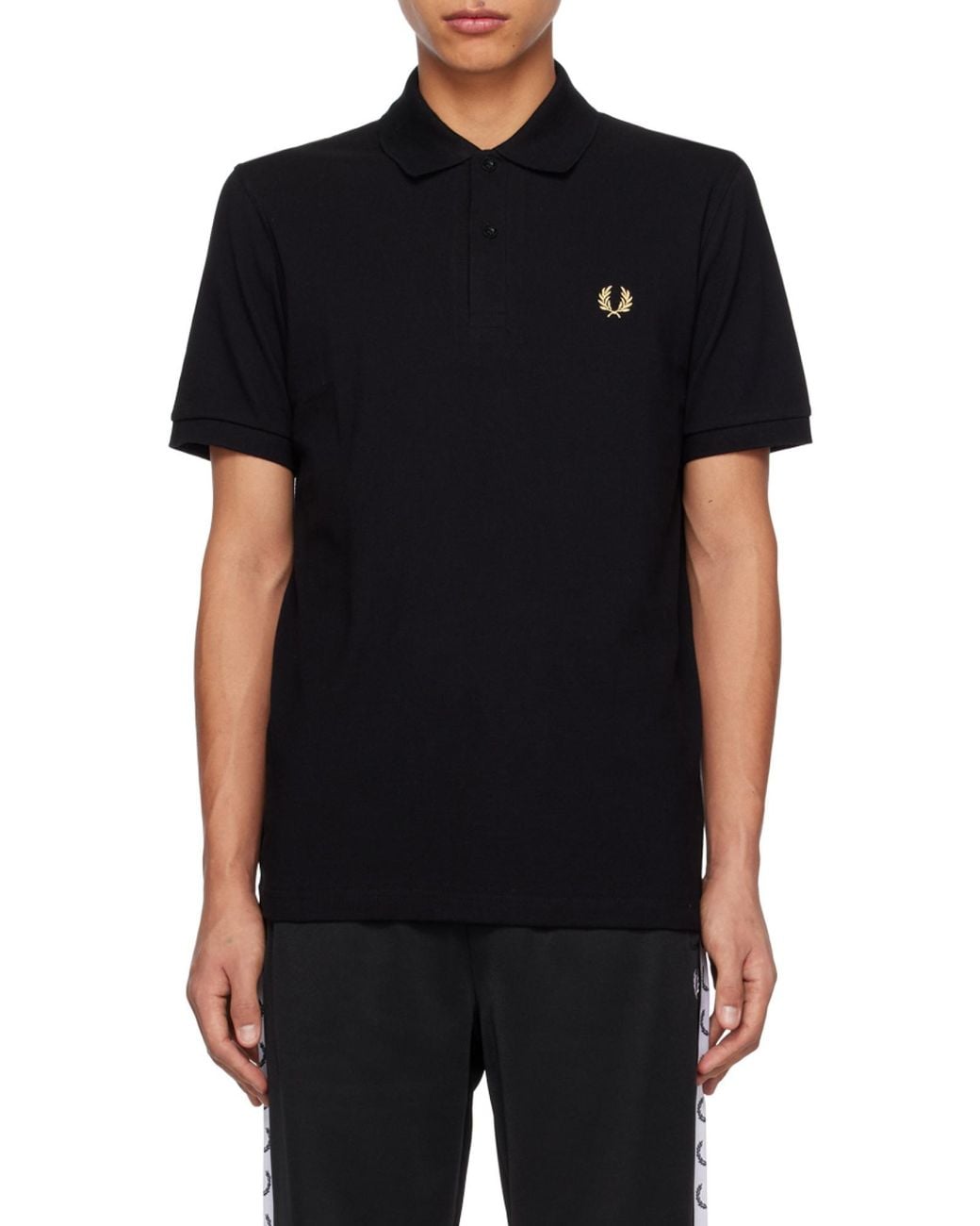 Fred Perry Black M3 Piqué Polo Shirt for men