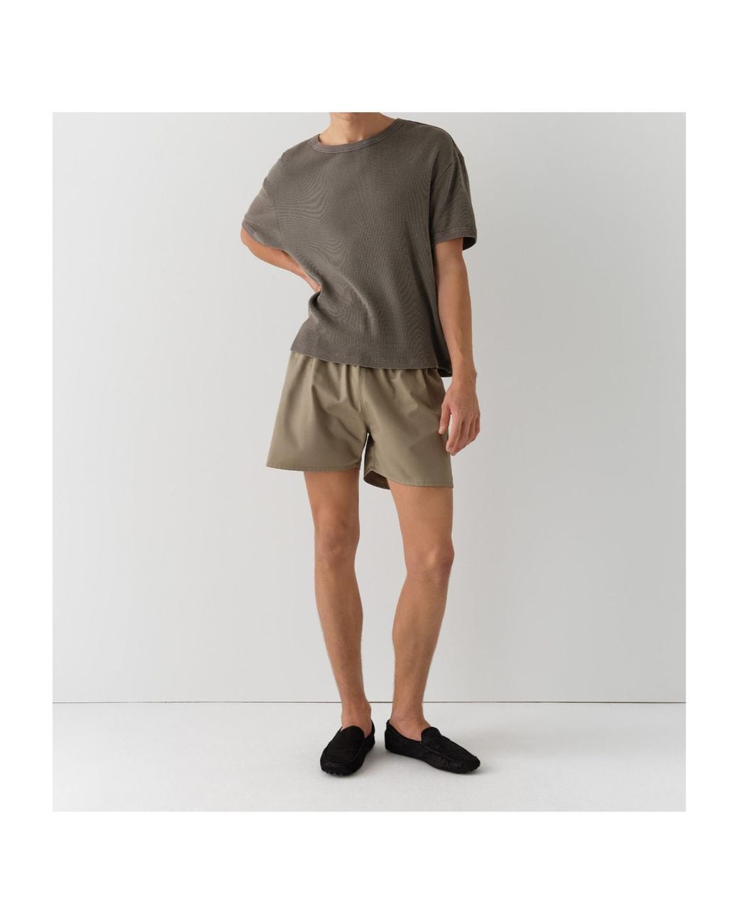 GIMAGUAS Gray Crew Neck T-Shirt for men