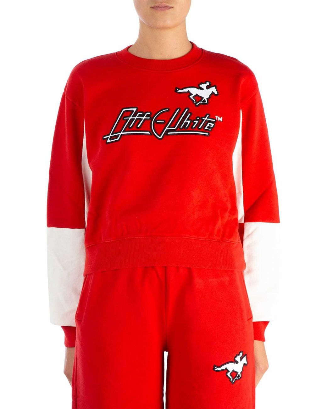 Off-White c/o Virgil Abloh Red Printed Pullover
