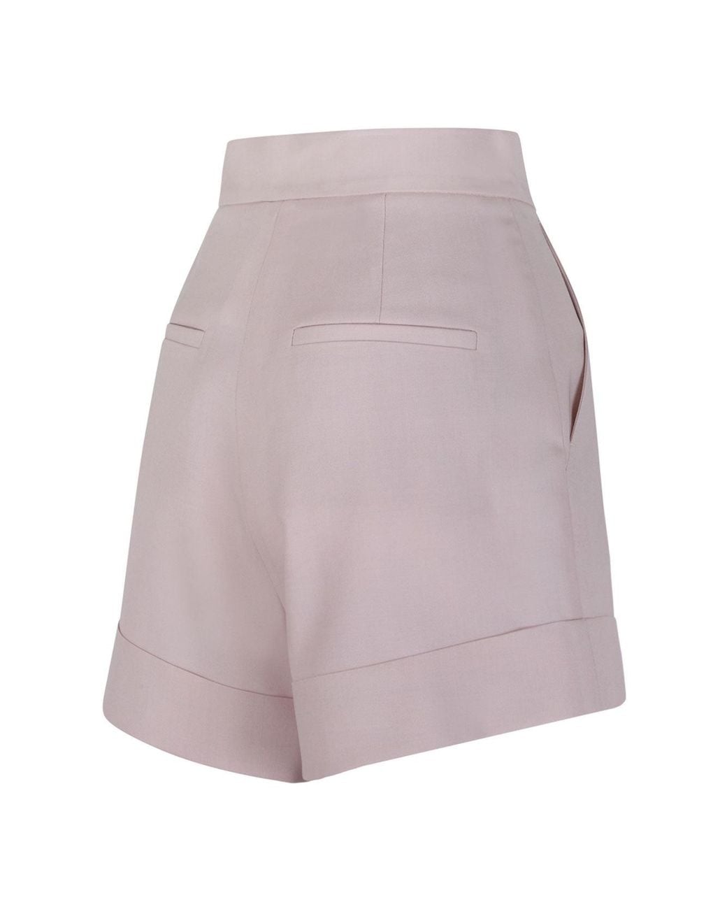 Max Mara Pink Mxmcelebre Turn-Up Hem Shorts