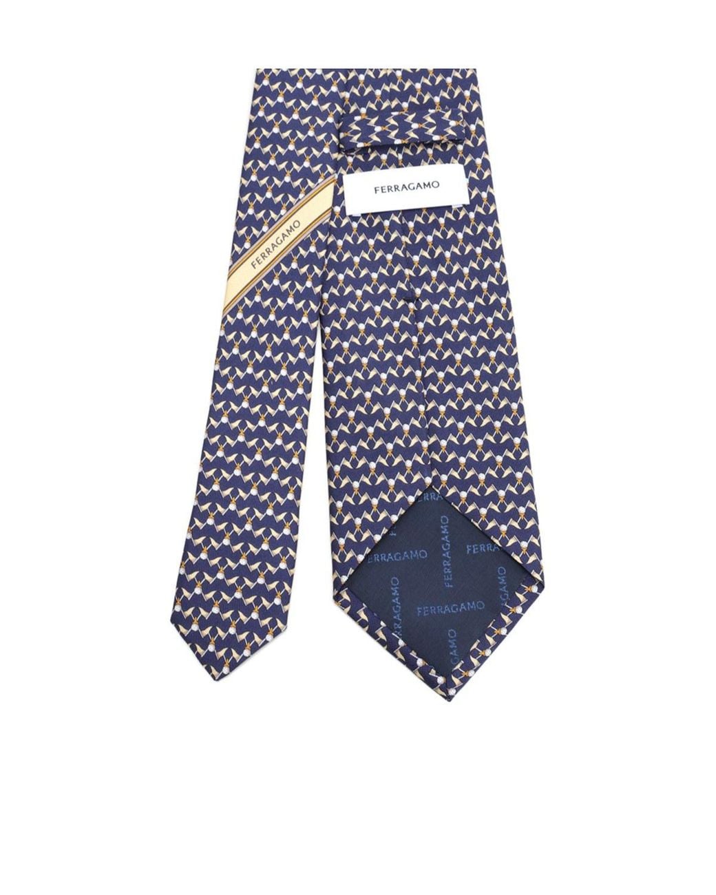 Ferragamo Blue Club Tie for men