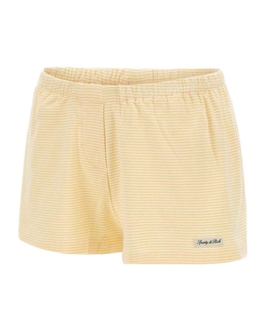 Sporty & Rich Natural Elastic Waist Shorts