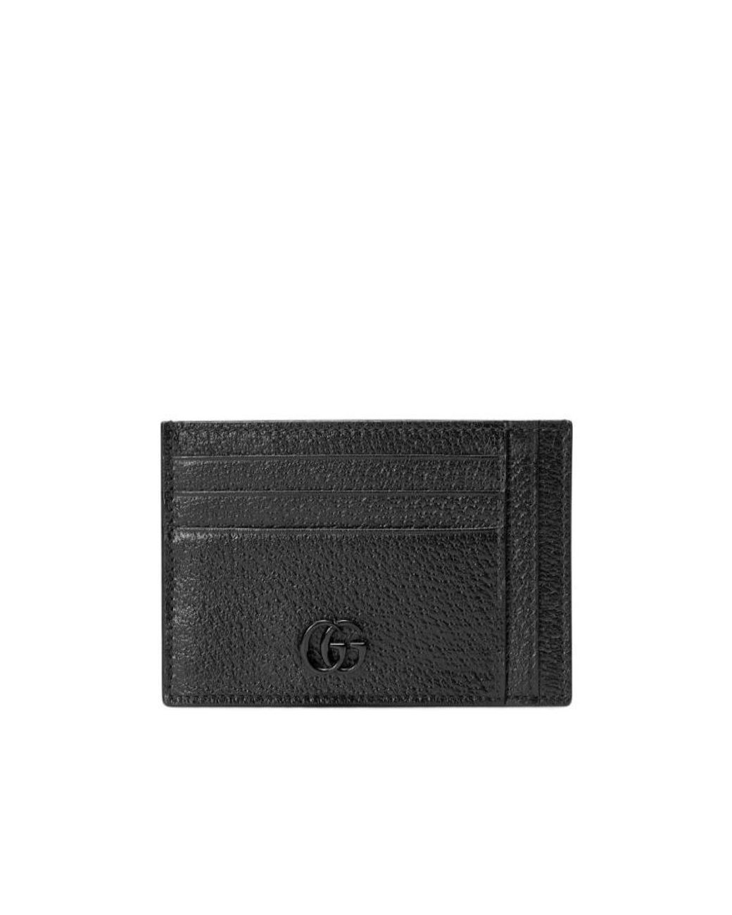 Gucci Black Gg Marmont Card Case for men
