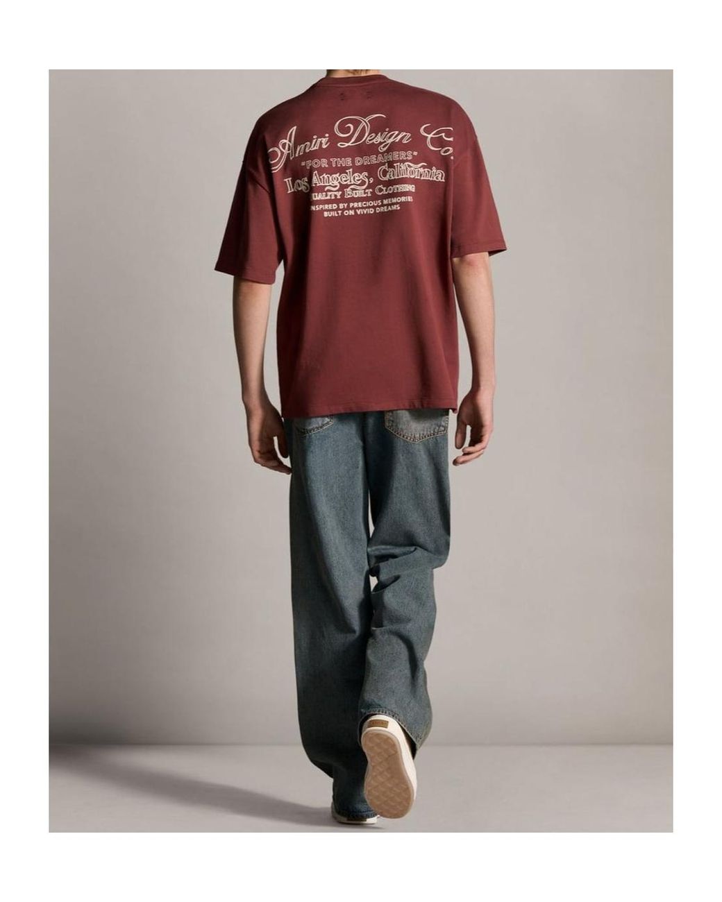 Amiri Gray Belt-Loop Jeans for men