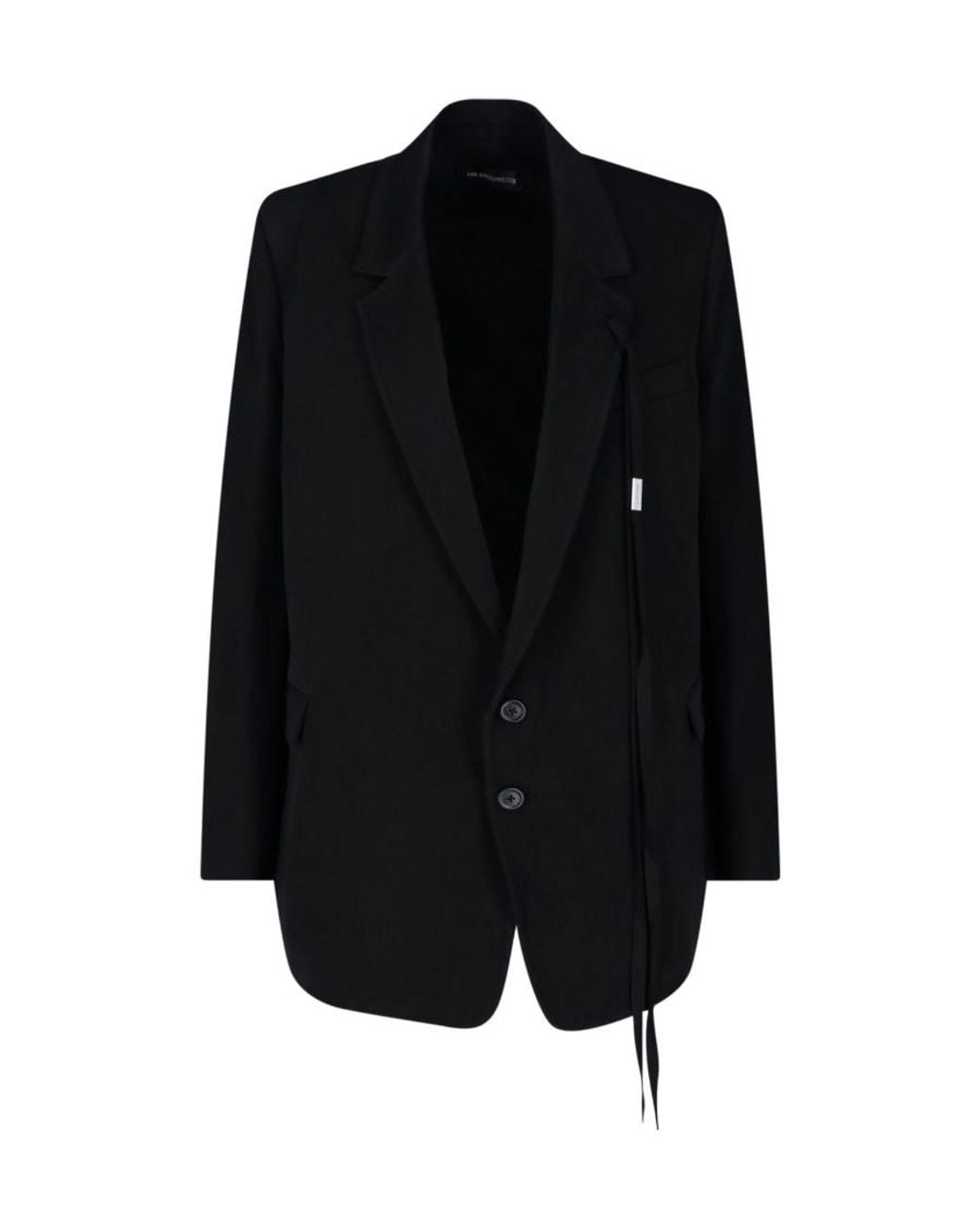 Ann Demeulemeester Black Agnes Single-Breasted Suit Jacket