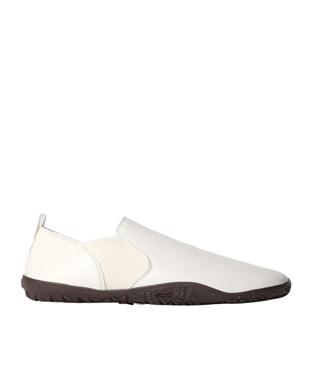 Lemaire White Vibram Glove Slip-On Sneakers