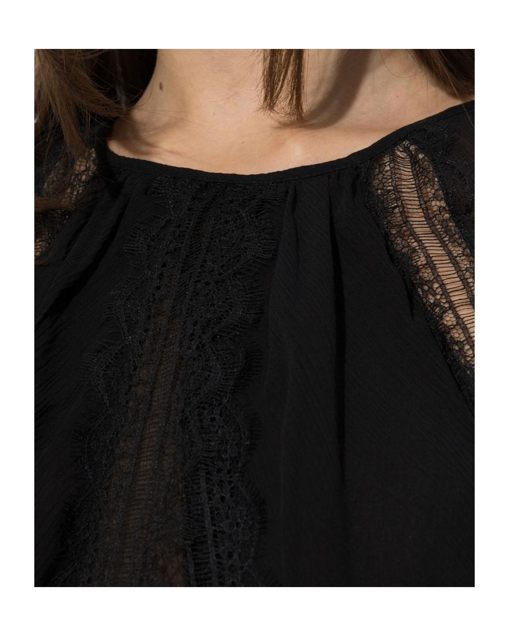 Blumarine Black Lace Patchwork Dress